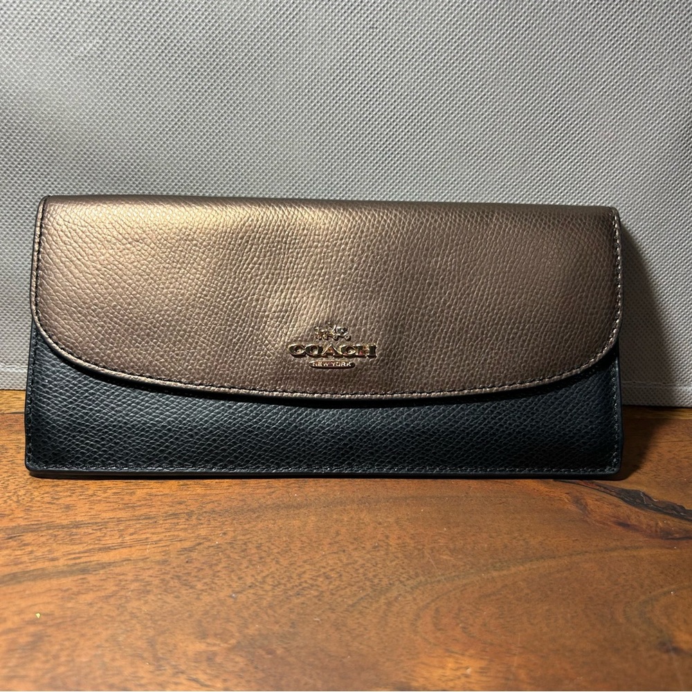 Coach Colorblock Leather Wallet